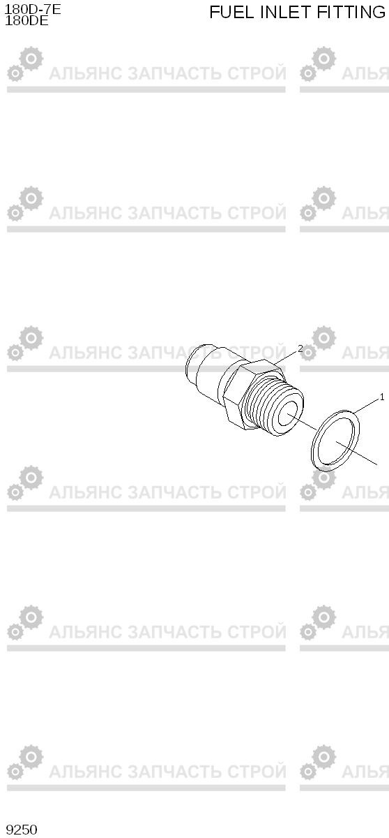 9250 FUEL INLET FITTING 180D-7E, Hyundai