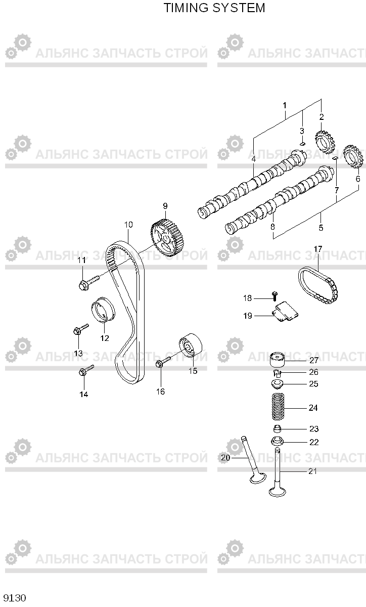 9130 TIMING SYSTEM 20LC/25LC/30LC-7, Hyundai