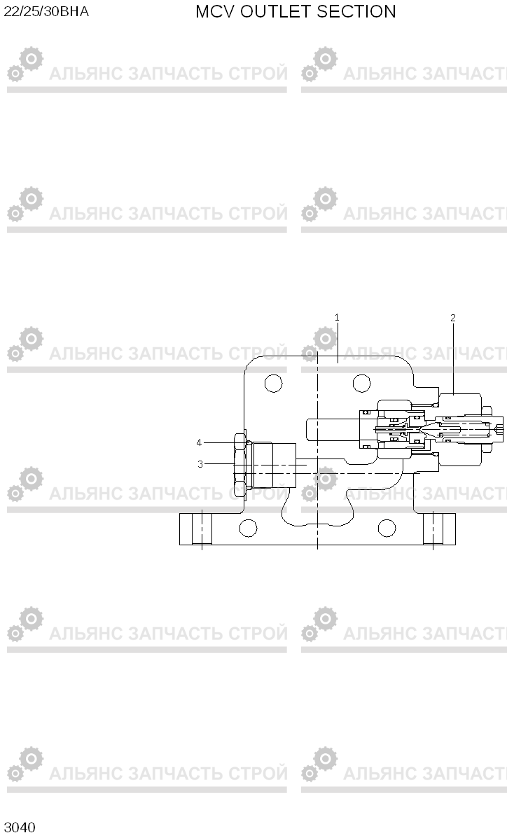 3040 MCV OUTLET SECTION 22/25/30BHA-7, Hyundai