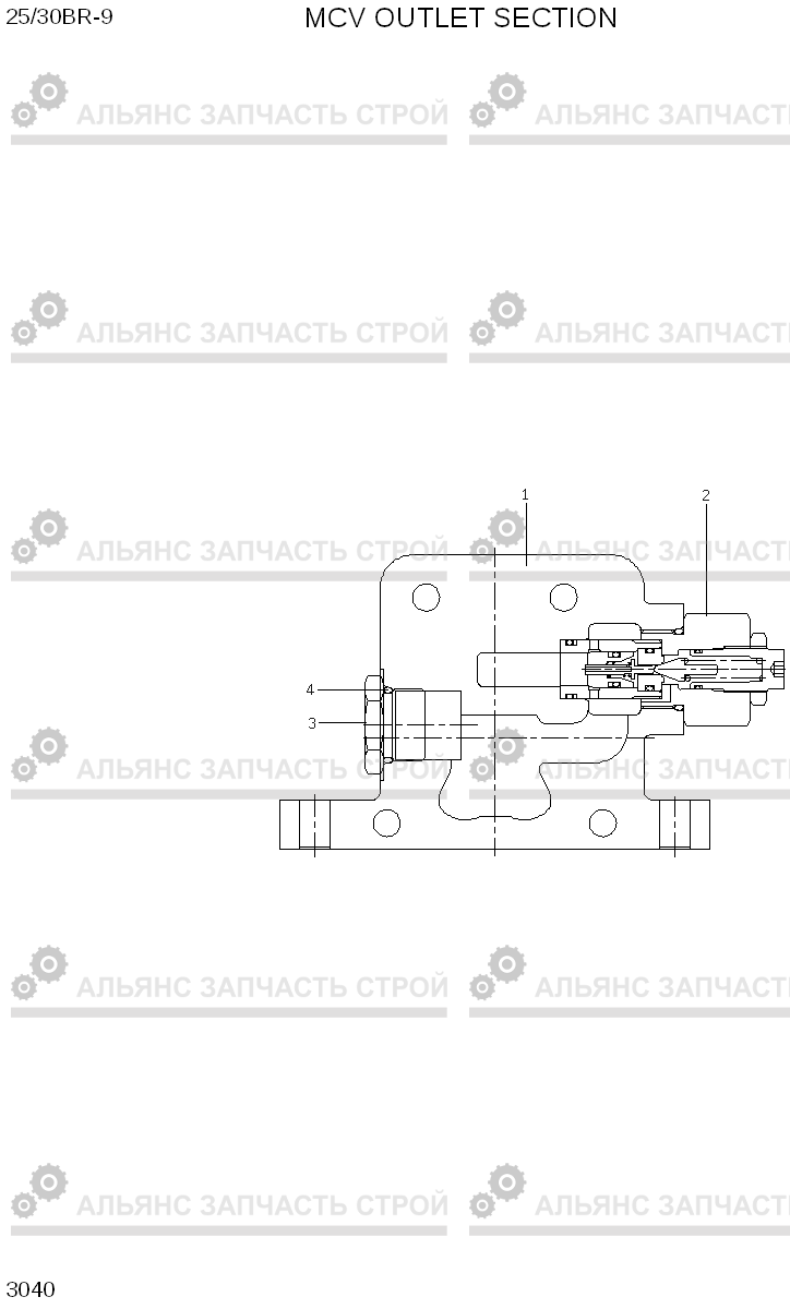 3040 MCV OUTLET SECTION 25/30BR-9, Hyundai