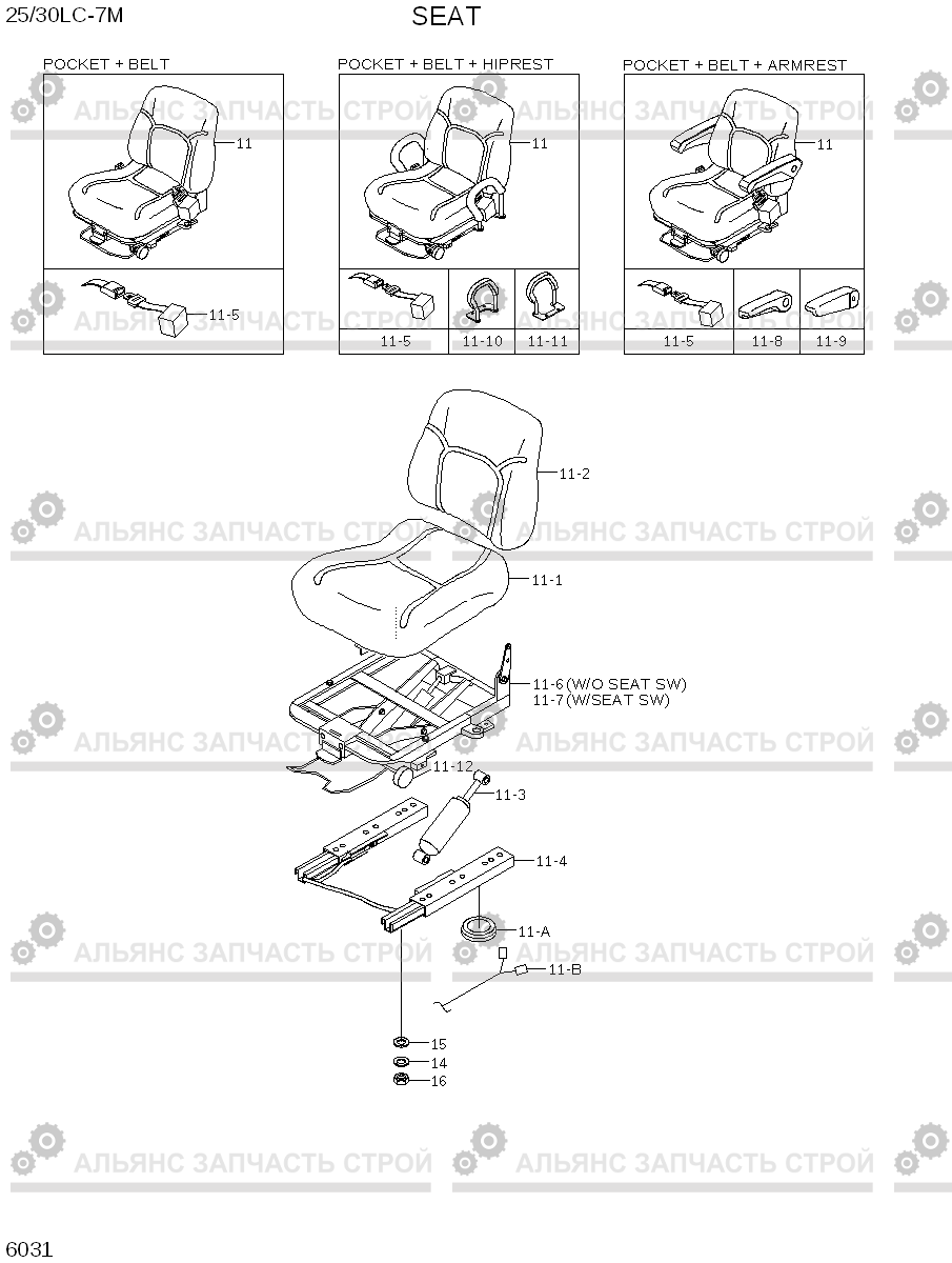 6031 SEAT 25LC/30LC-7M, Hyundai