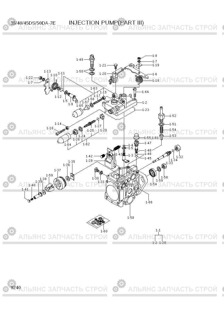 9240 INJECTION PUMP(PART III) 35/40/45DS/50DA-7E, Hyundai