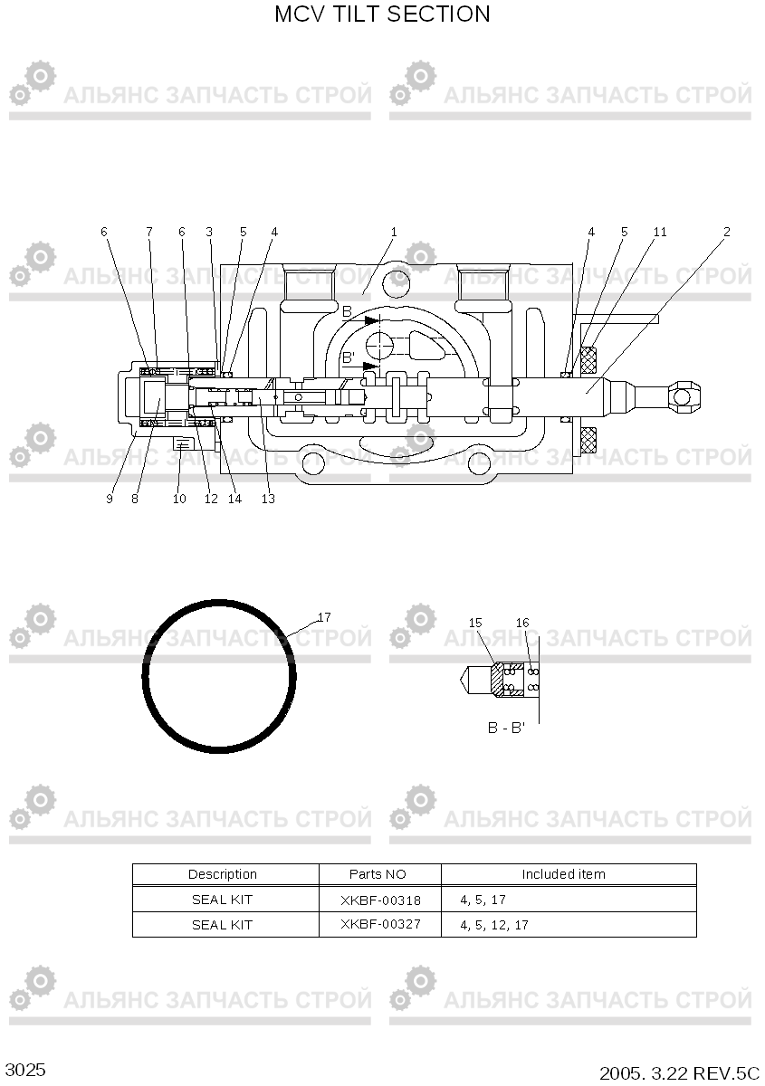3025 MCV TILT SECTION HBF15/18T-5, Hyundai