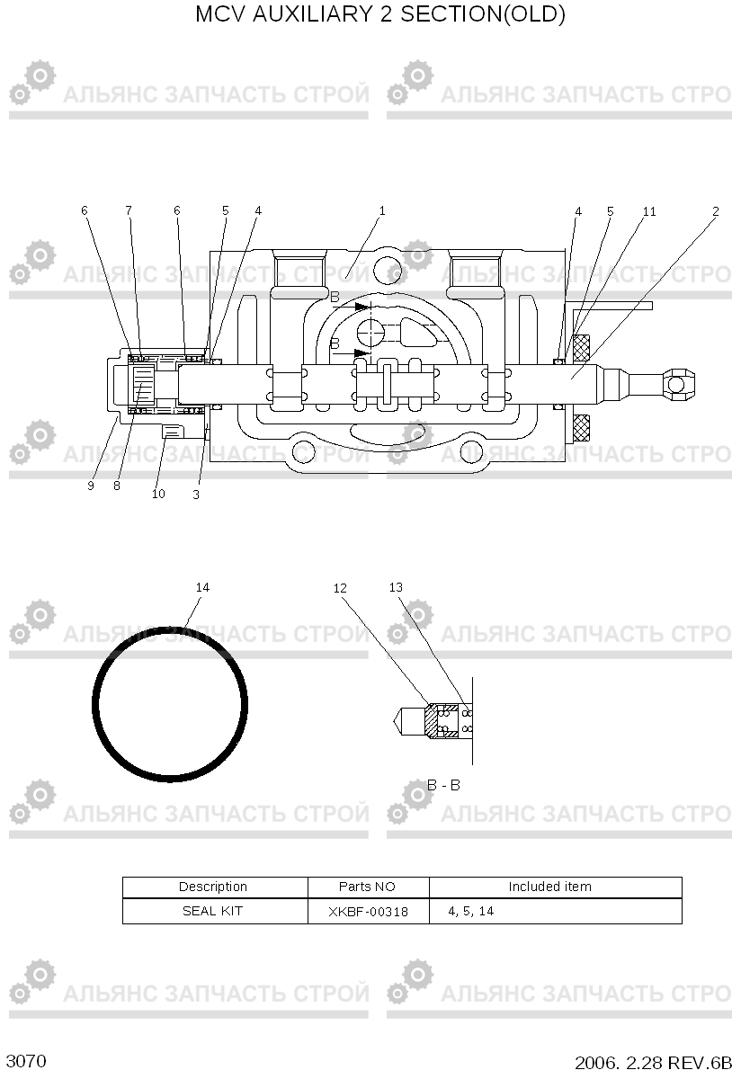 3070 MCV AUX2 SECTION(OLD) HBR20/25-7, Hyundai