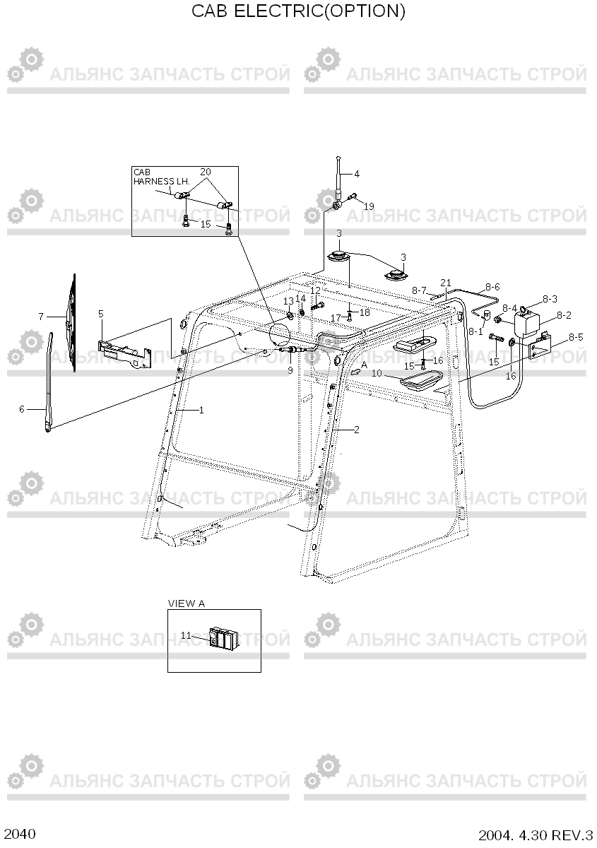 2040 CAB ELECTRIC(OPTION) HDF35/45III, Hyundai