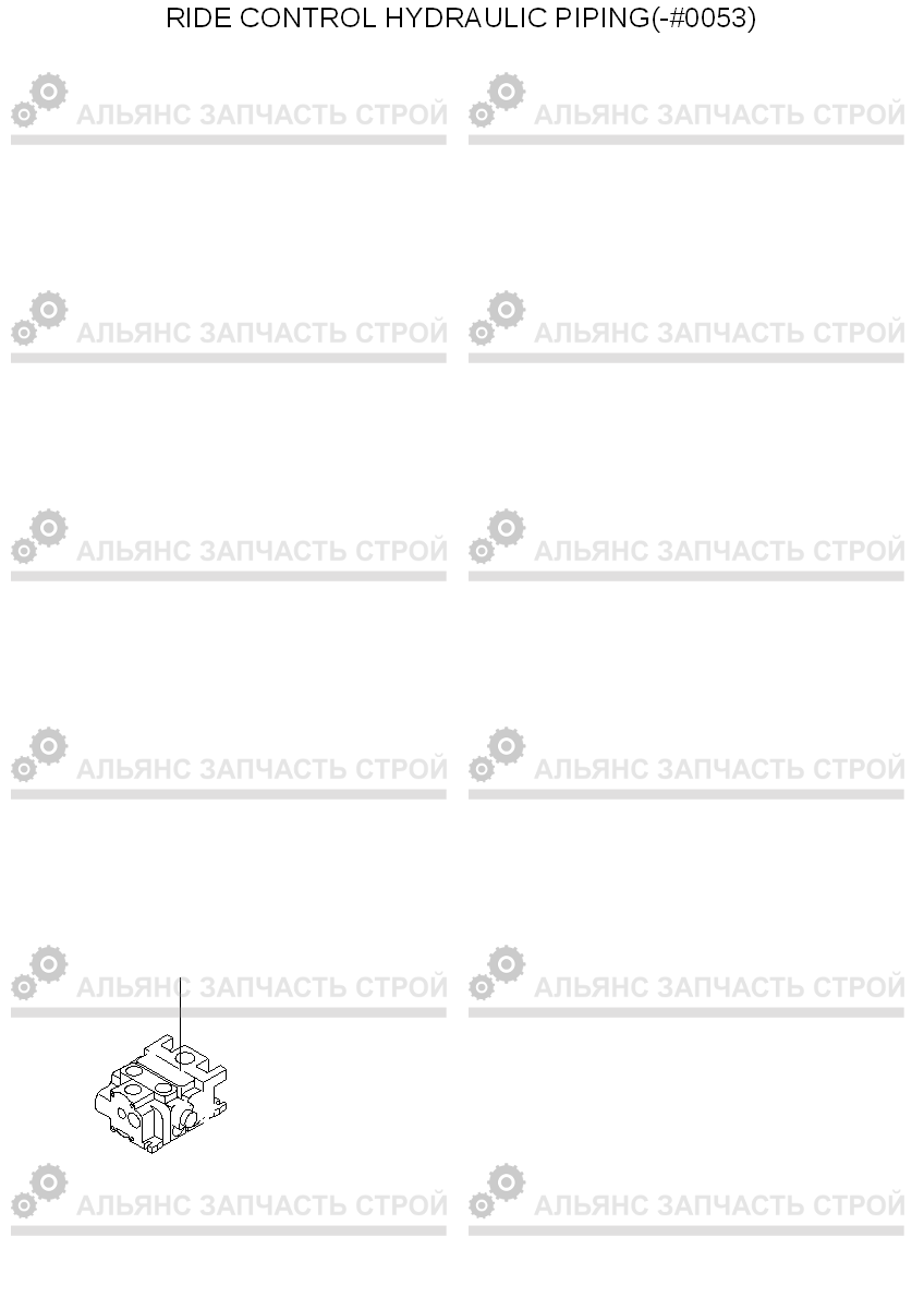 2063 RIDE CONTROL HYDRAULIC PIPING(-#0053) HL730-3(-#1000), Hyundai