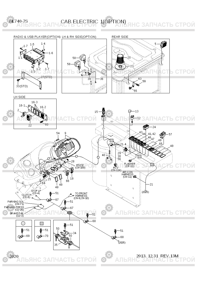 2020 CAB ELECTRIC 1(OPTION) HL740-7S, Hyundai