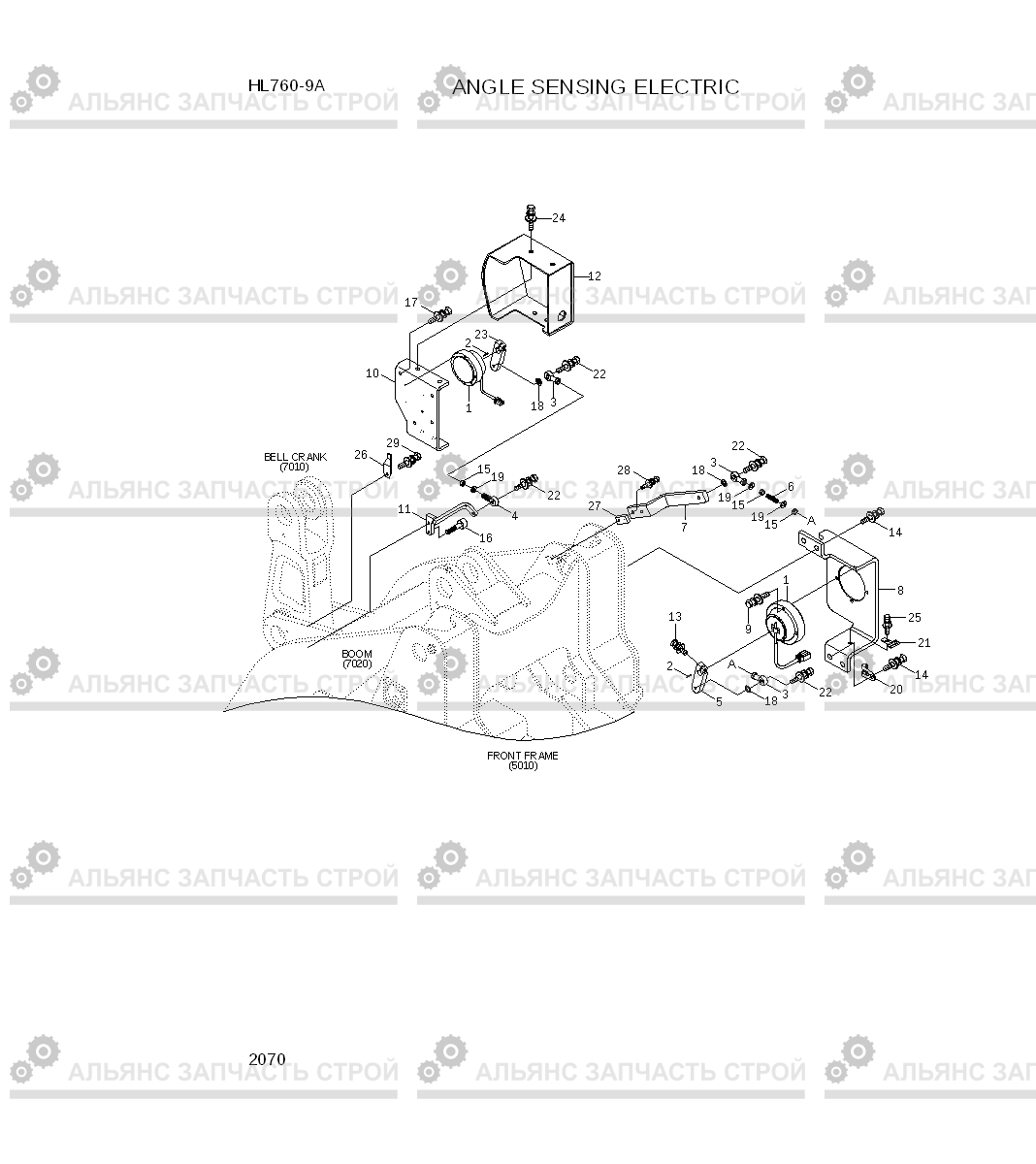 2070 ANGLE SENSING ELECTRIC HL760-9A(W/HANDLER), Hyundai