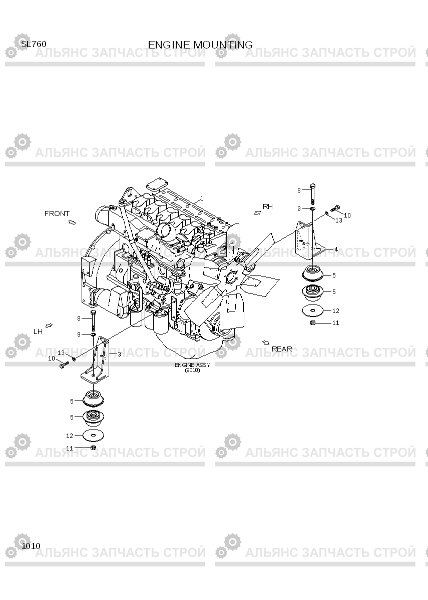 1010 ENGINE MOUNTING SL760, Hyundai