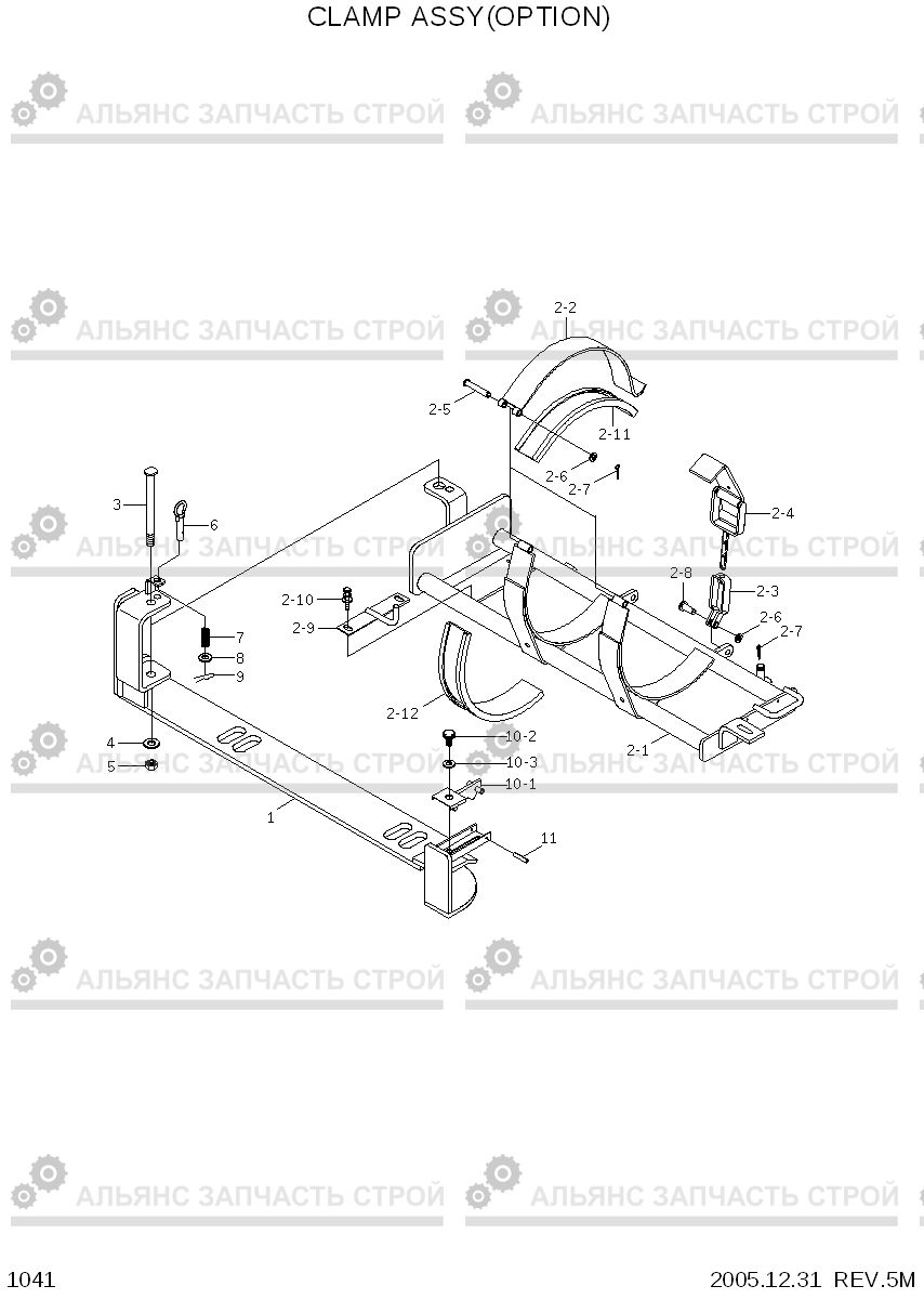 1041 CLAMP ASSY(OPTION) HLF15/18-5, Hyundai