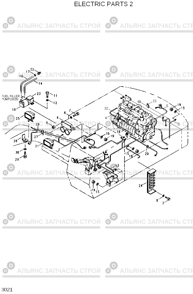 3021 ELECTRIC PARTS 2 R130LC, Hyundai