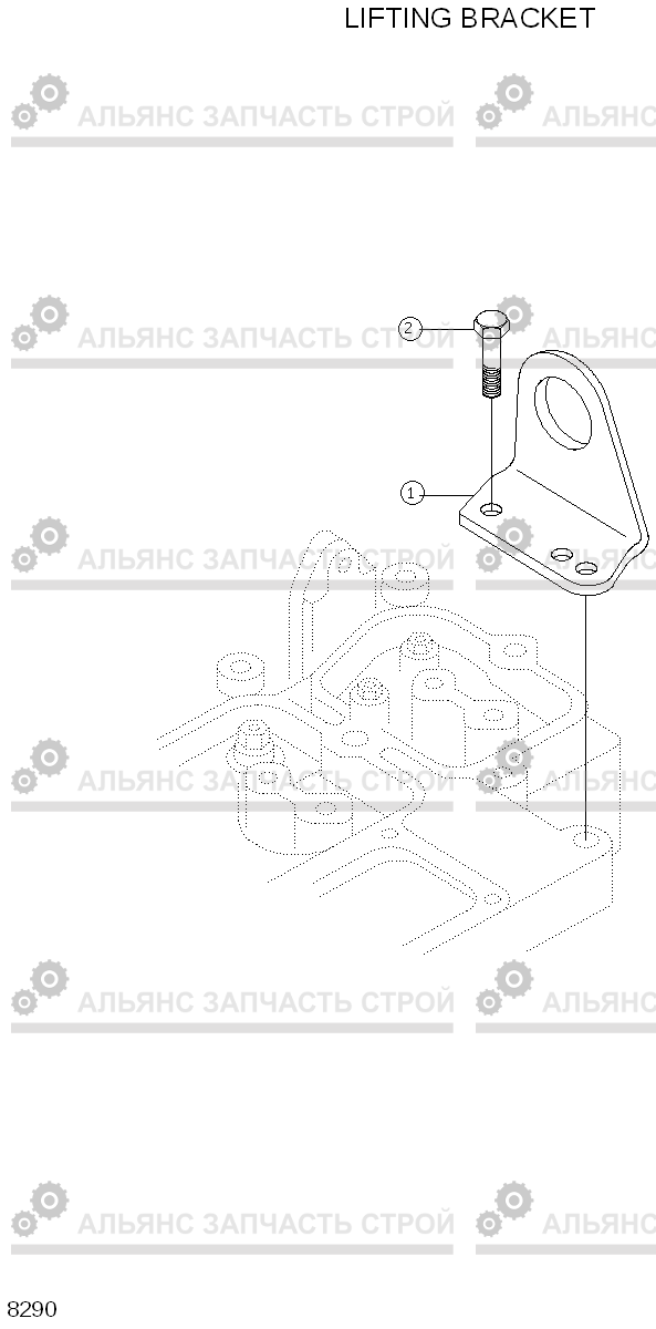 8290 LIFTING BRACKET R130LC-3, Hyundai