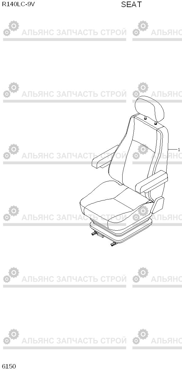 6150 SEAT R140LC-9V(INDIA), Hyundai