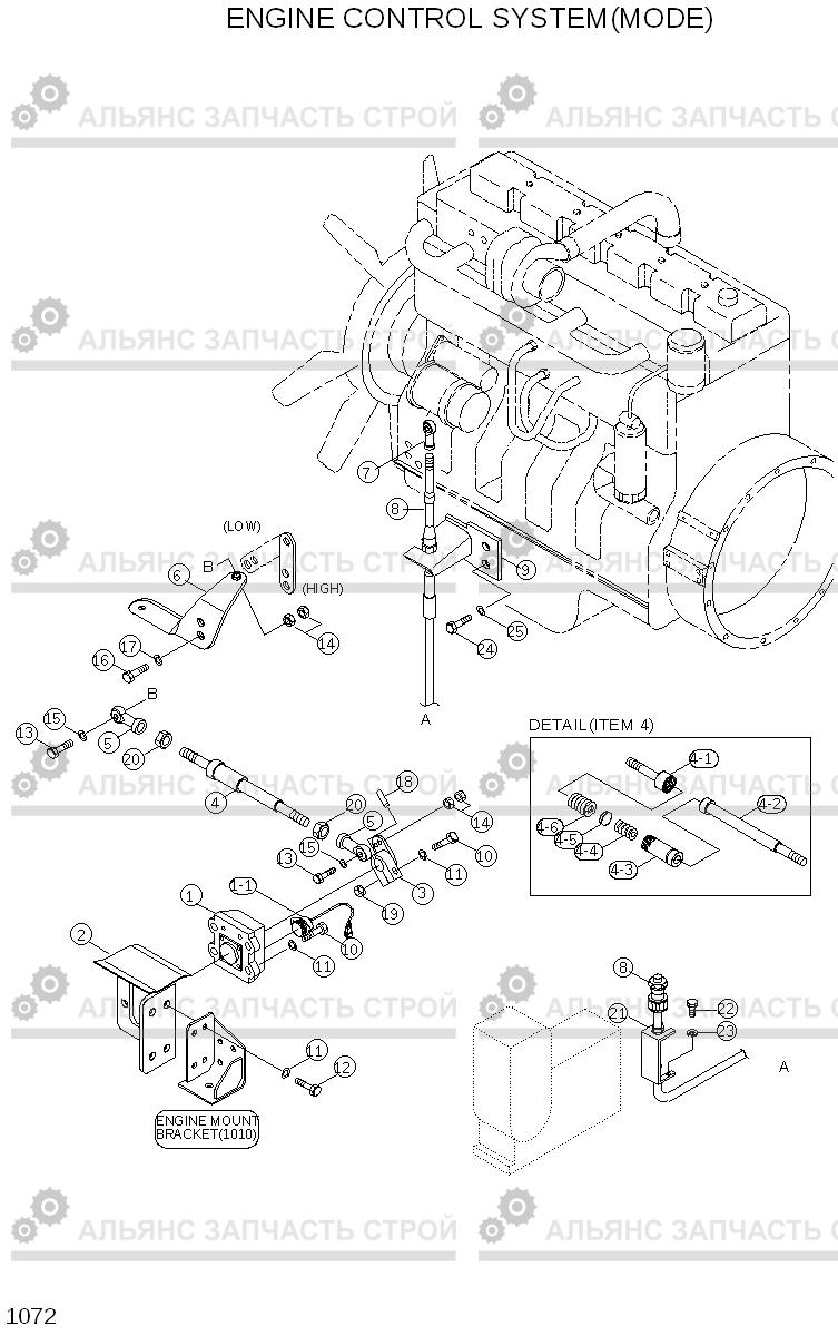 1072 ENGINE CONTROL SYSTEM(MODE) R200LC, Hyundai