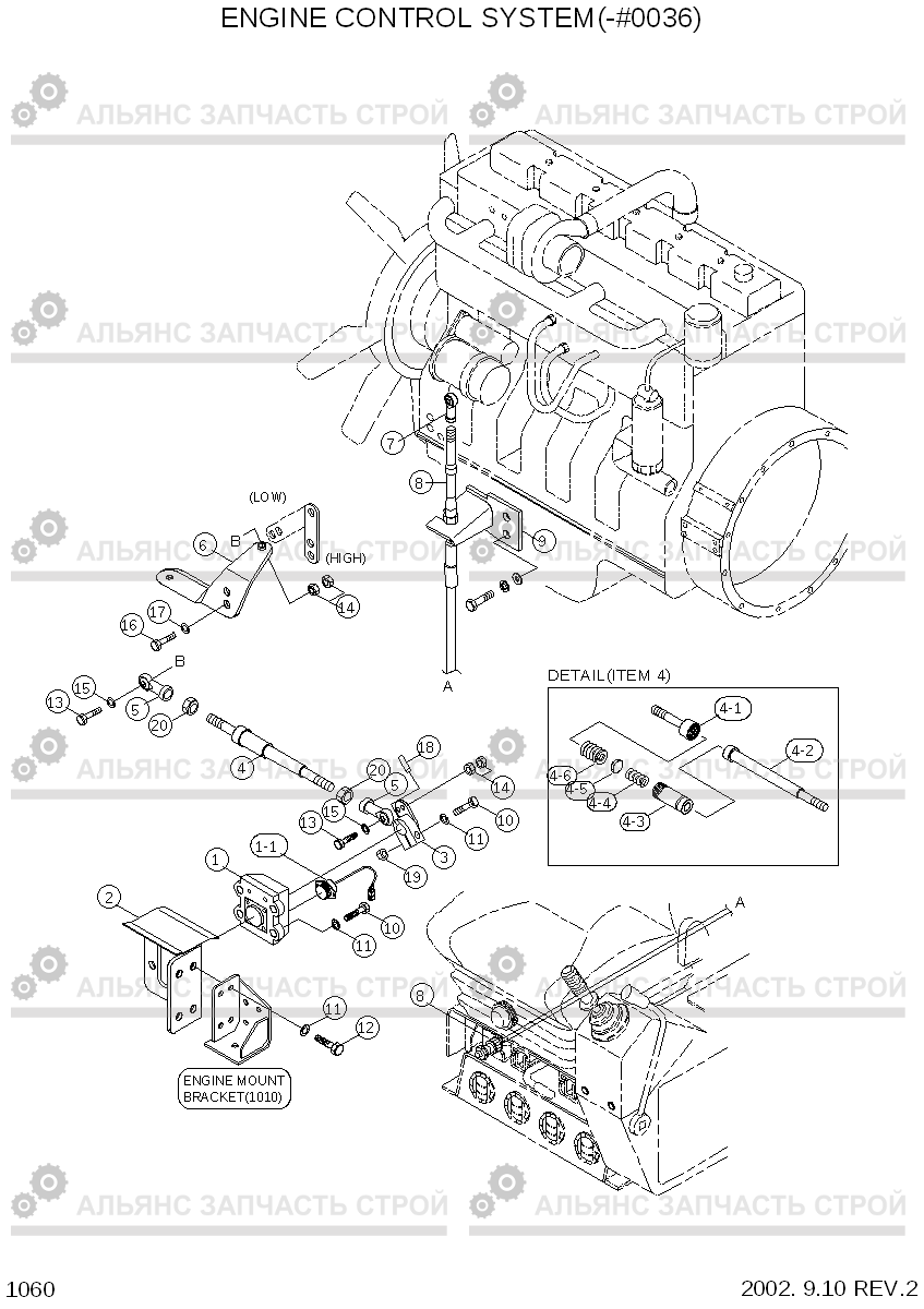 1060 ENGINE CONTROL SYSTEM(-#0036) R200NLC-3, Hyundai
