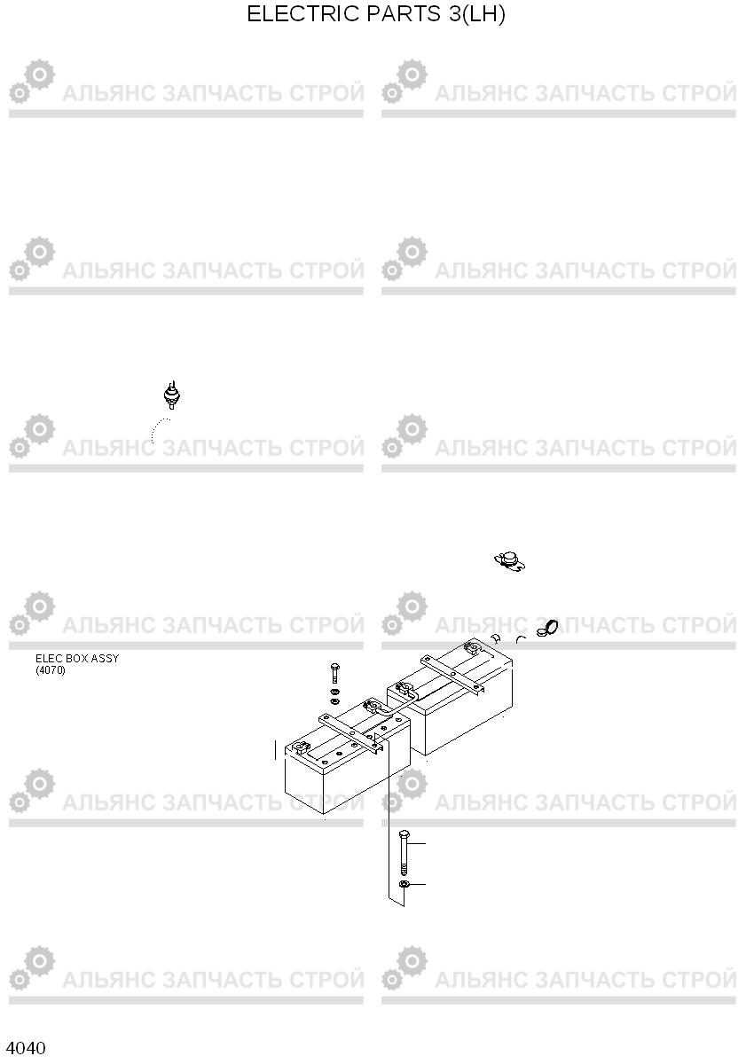 4040 ELECTRIC PARTS 3(LH) R200W-3, Hyundai