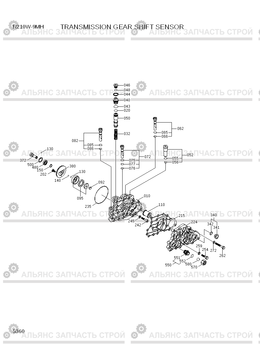 5360 TRANSMISSION GEAR SHIFT SENSOR R210W9-MH, Hyundai