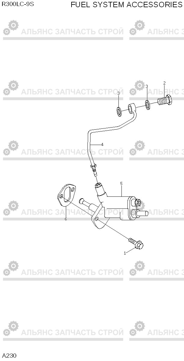 A230 FUEL SYSTEM ACCESSORIES R300LC-9S, Hyundai
