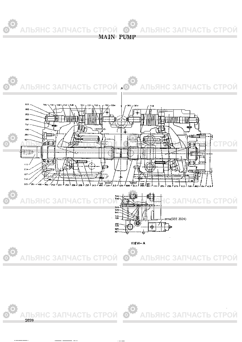 2020 MAIN PUMP R320LC, Hyundai