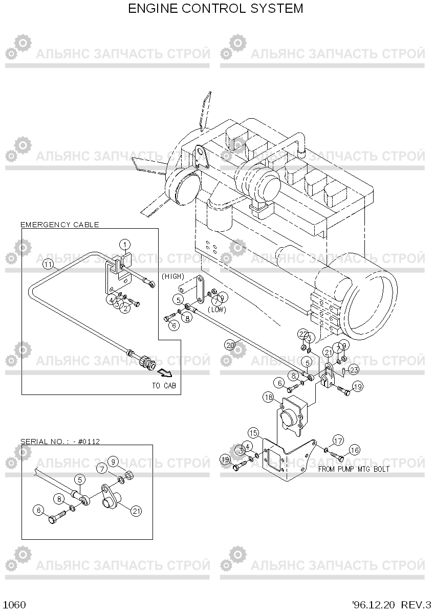 1060 ENGINE CONTROL SYSTEM R450LC-3(-#1000), Hyundai