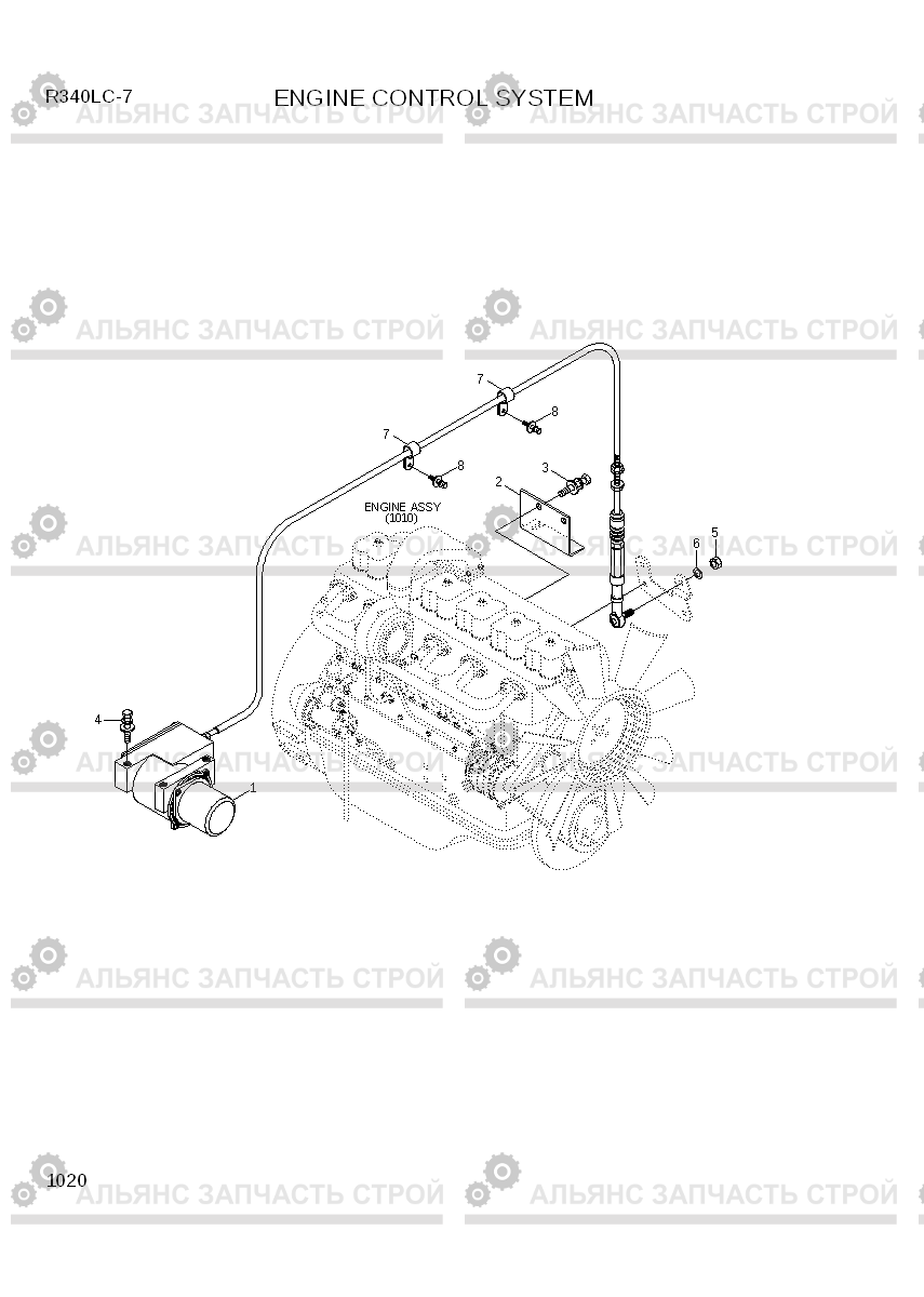 1020 ENGINE CONTROL SYSTEM R340LC-7(INDIA), Hyundai