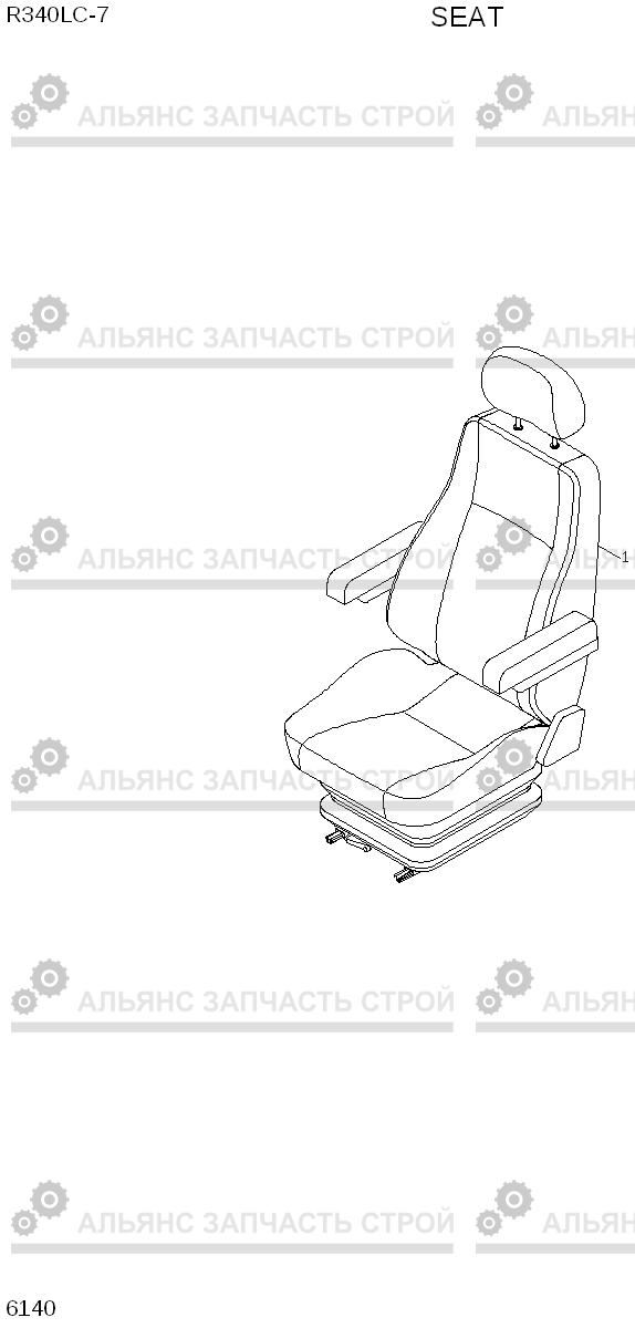 6140 SEAT R340LC-7(INDIA), Hyundai