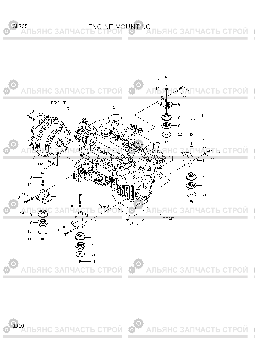 1010 ENGINE MOUNTING SL735, Hyundai