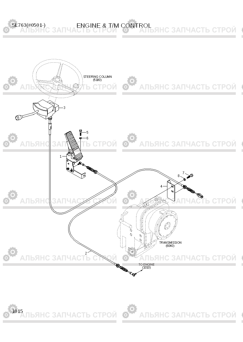 1015 ENGINE & T/M CONTROL SL763(#0501-), Hyundai